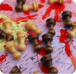 Political campaign materials and crowd